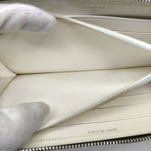 Chanel Zippy Wallet Black Lamb Skin - Picture 7 of 9